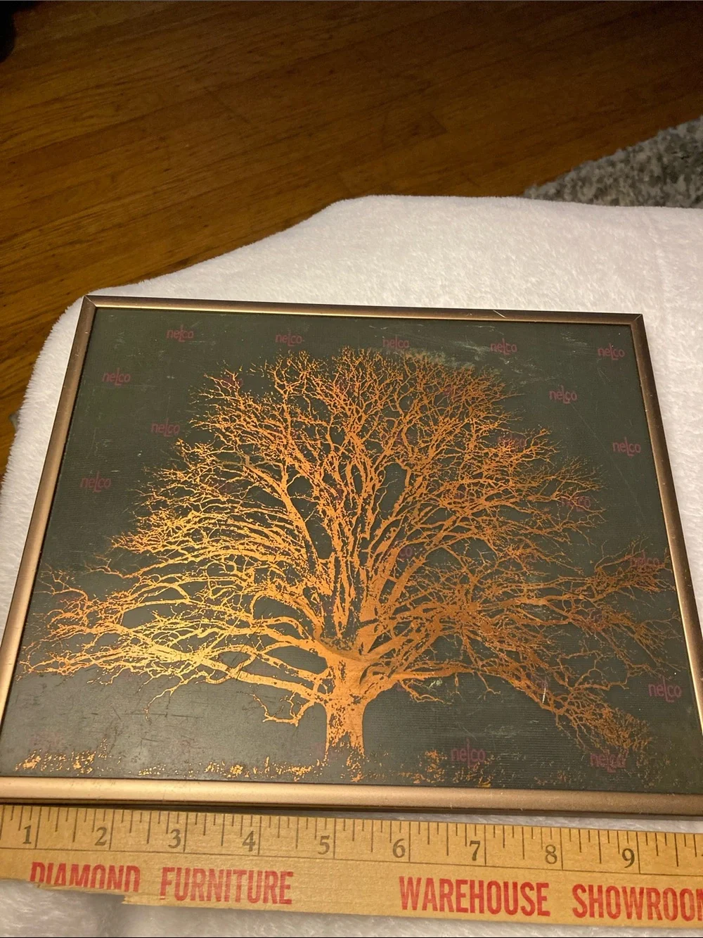 Framed Copper Tree Wall Art - Home Wall Decor